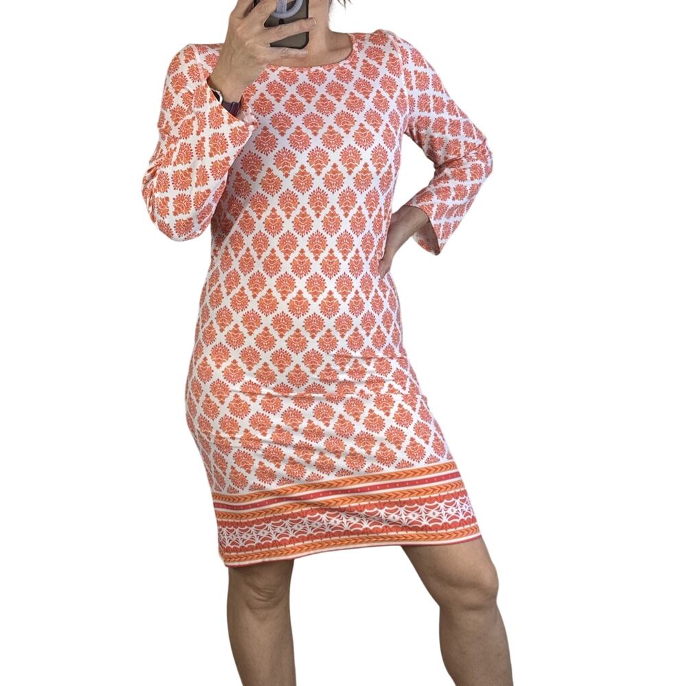 Cabana Life Womens Nantucket Sound Print Shift Dress Size M Cover‎ Up 50+ UPF